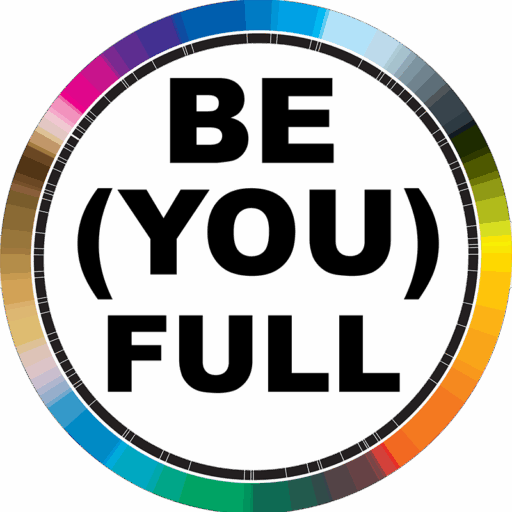 BE YOU FULL circular logo – Empowerment by Carlos Simpson Design Studio