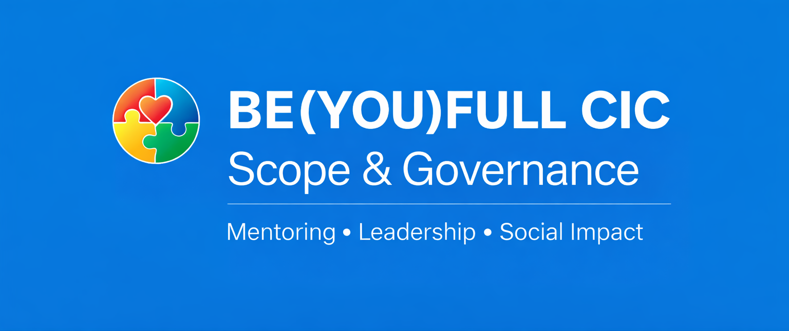 BE(YOU)FULL CIC scope and governance structure